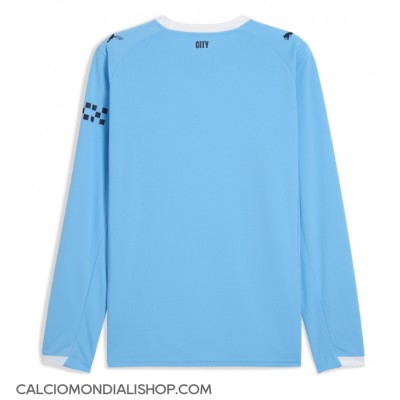 Maglie da calcio Manchester City Prima Maglia 2025-26 Manica Lunga Maglie da calcio Manchester City Prima Maglia 2025-26 Manica Lunga